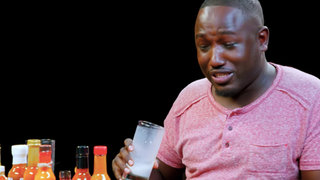 Hannibal Buress eats a bunch of hot wings, reflects on his short-lived hip-hop career